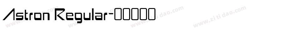 Astron Regular字体转换